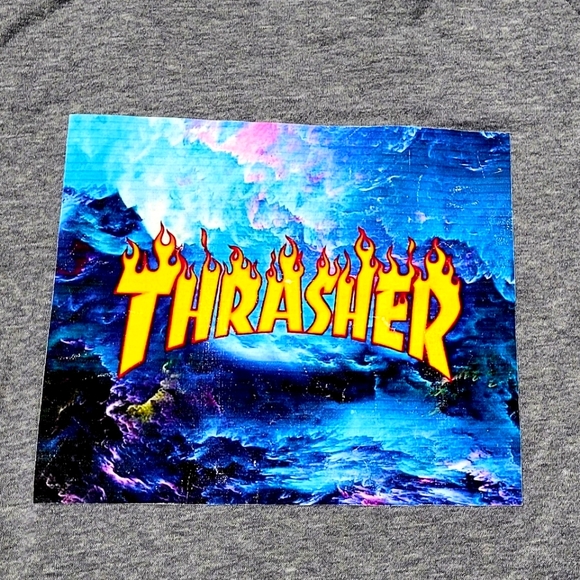 Thrasher X Time and Tru Collab Womens Oversized Long Sleeves Sweatshirt size XXL - Picture 2 of 5
